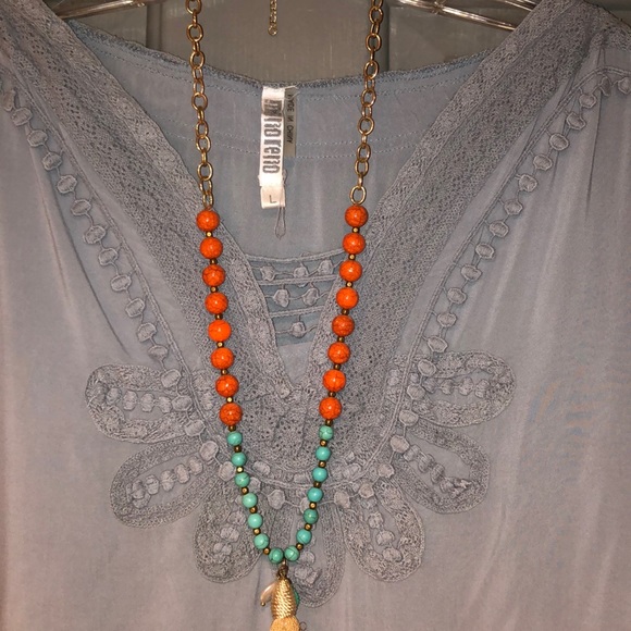 Grey Boho Necklace and Summer Dress - Picture 5 of 8